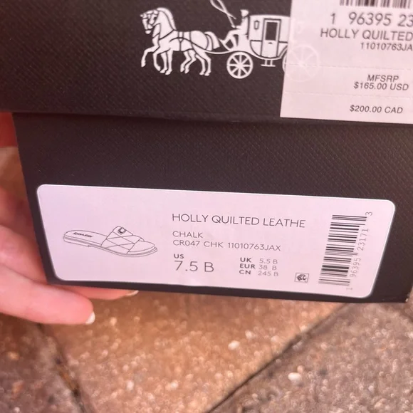 Coach Women's  Slide Sandals size 7.5 - Picture 4 of 4